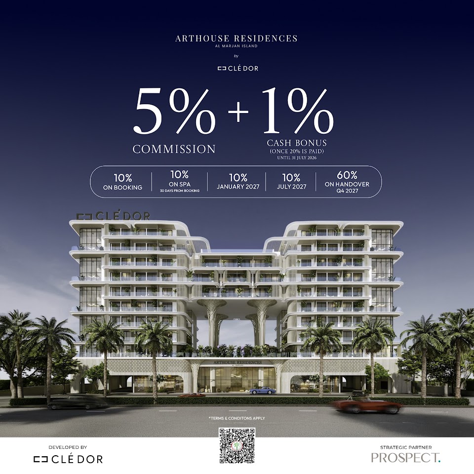 5% Commission + 1% Cash Bonus — Arthouse Residences promotional creative