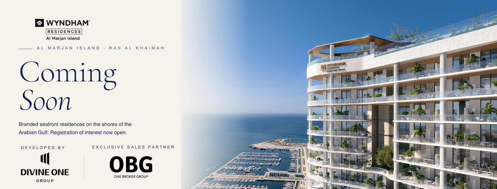 Waterfront towers in Ras Al Khaimah